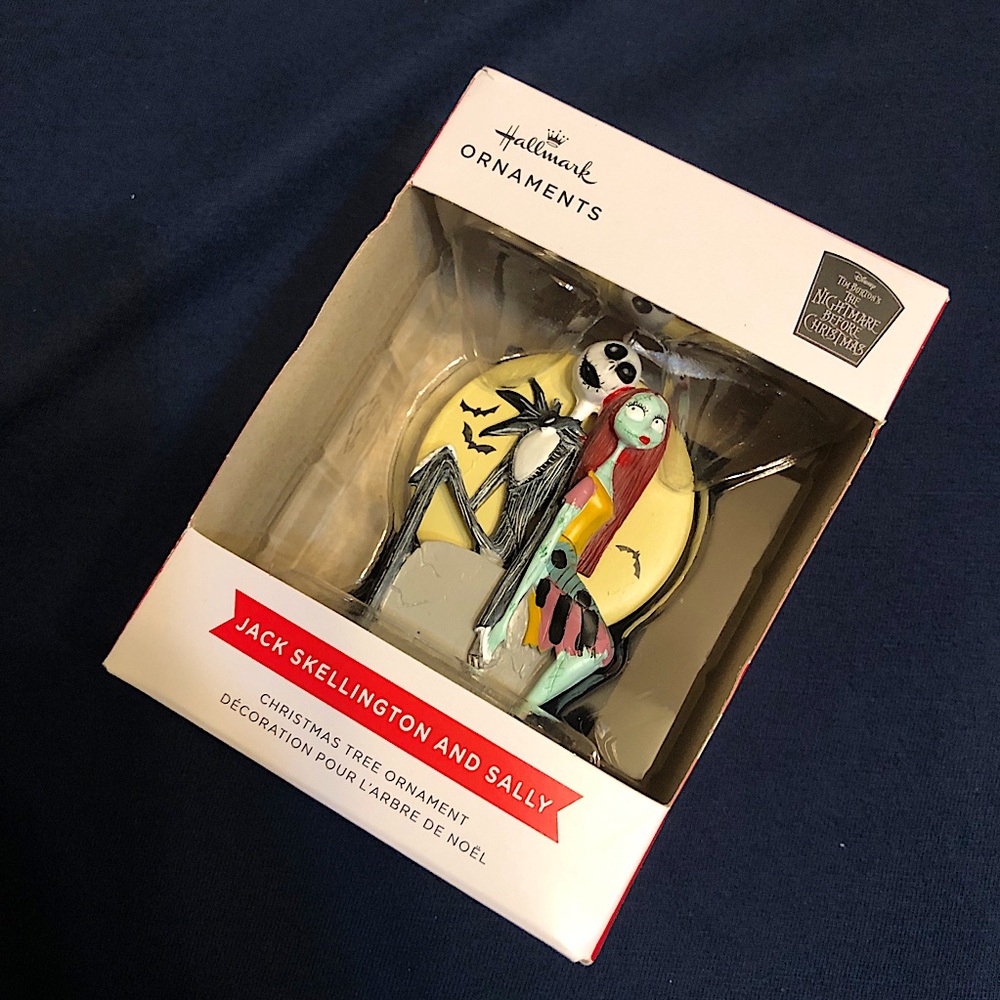 Disney Jack Skellington and Sally Hallmark ornament Nightmare before Christmas